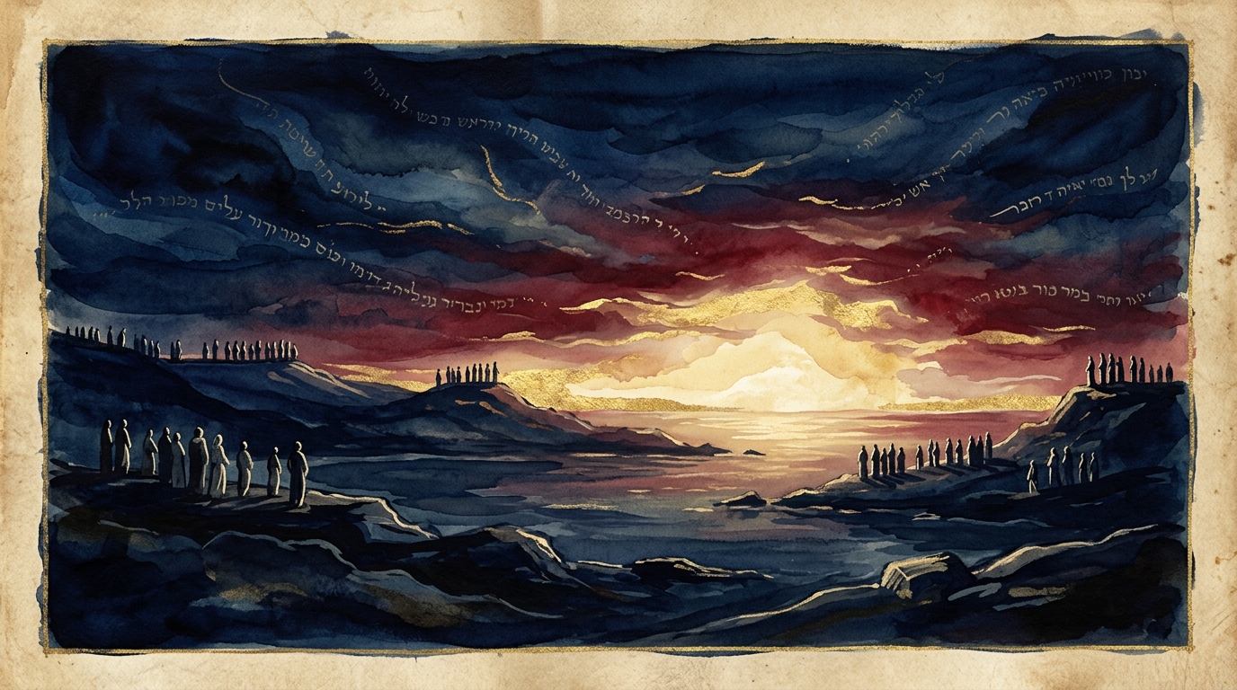 Sinai wrapped in luminous dark cloud