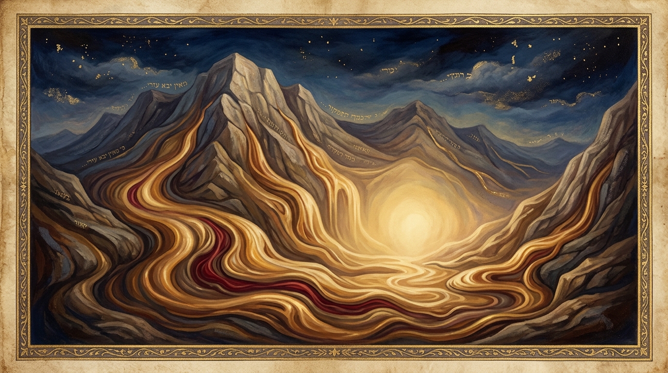 Mountains melting like wax before divine presence